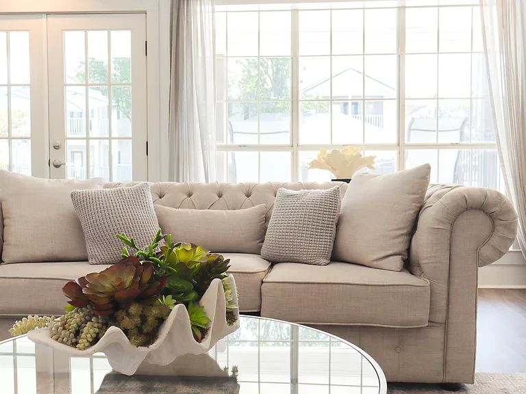 Our Montgomery apartments feature an elegant community lounge with stylish furnishings and natural light, professionally operated by Highlands Vista Group.