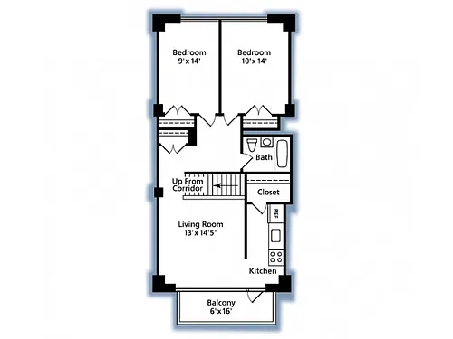 Floor plan The Prudential