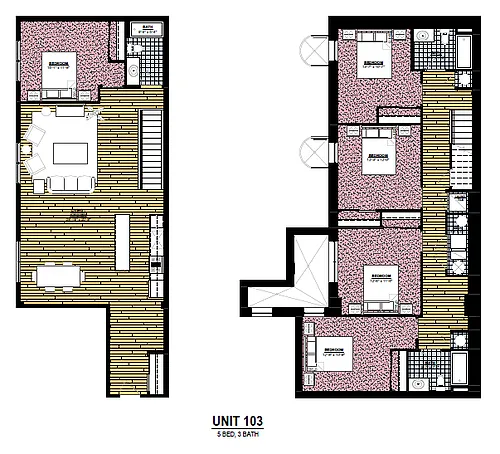Floor plan 5 Bedroom 3 Bath