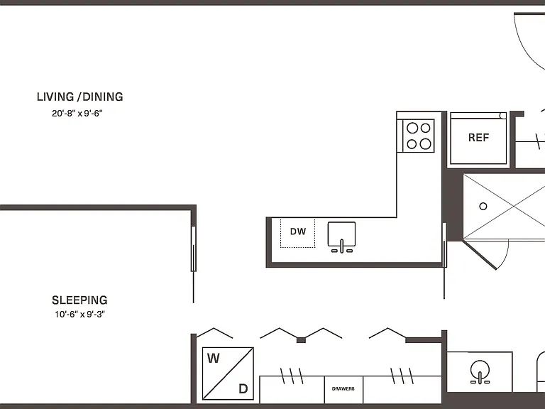 M2 One Bedroom Apartment at Fishtown Urby M2 One Bedroom Apartment at Fishtown Urby