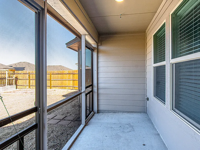 Screened-in patio