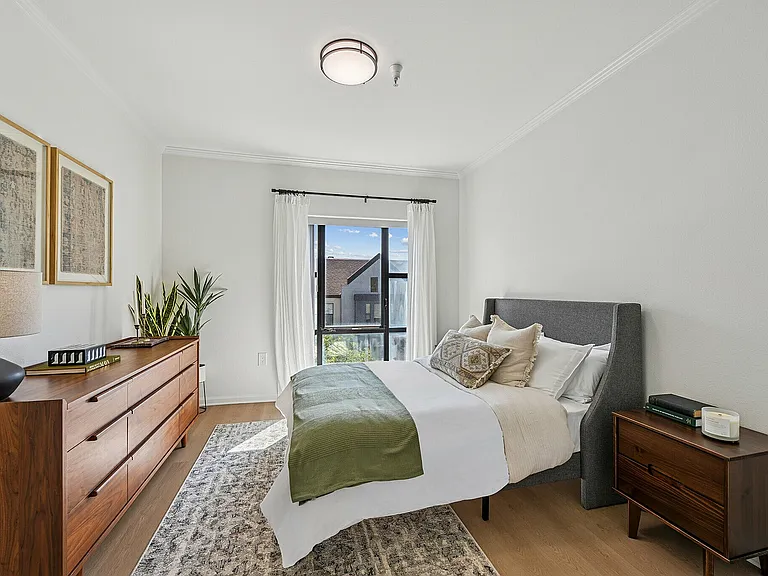 Spacious and bright bedroom