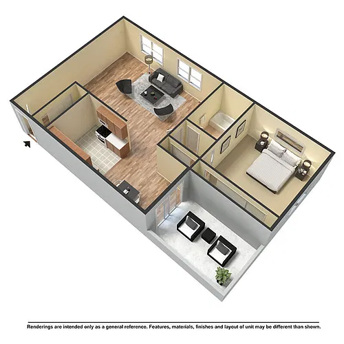 Floor plan 1X1