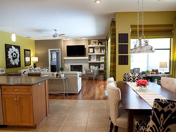 Open floor plan family area