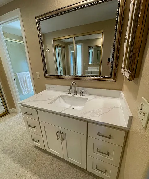New remodeled His vanity and sink