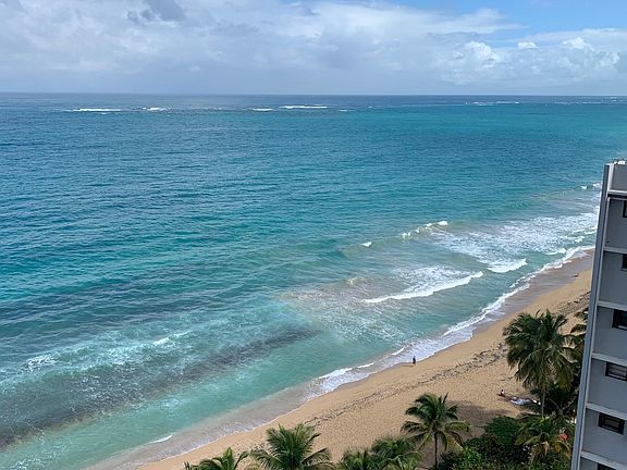 View of Condado Beach from balcony