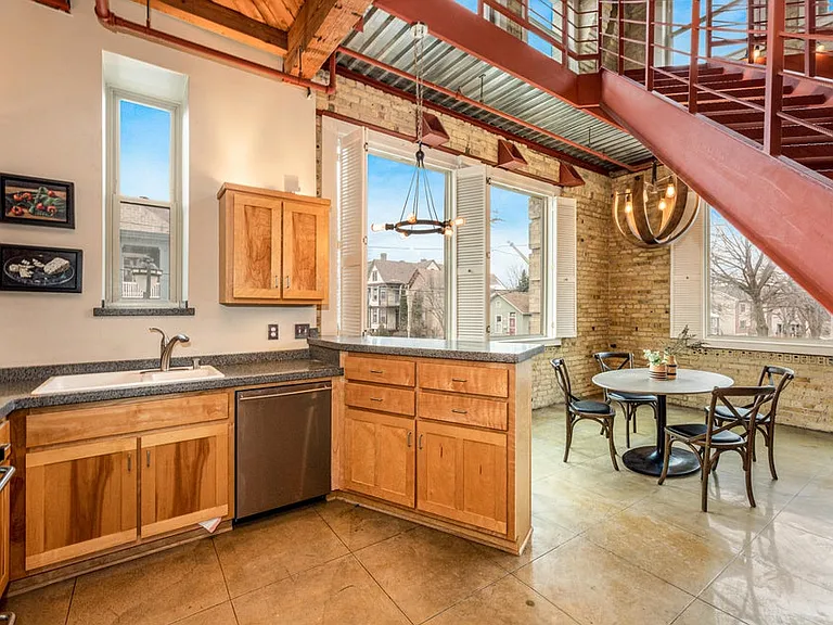 Kitchen Opens to Dining Room