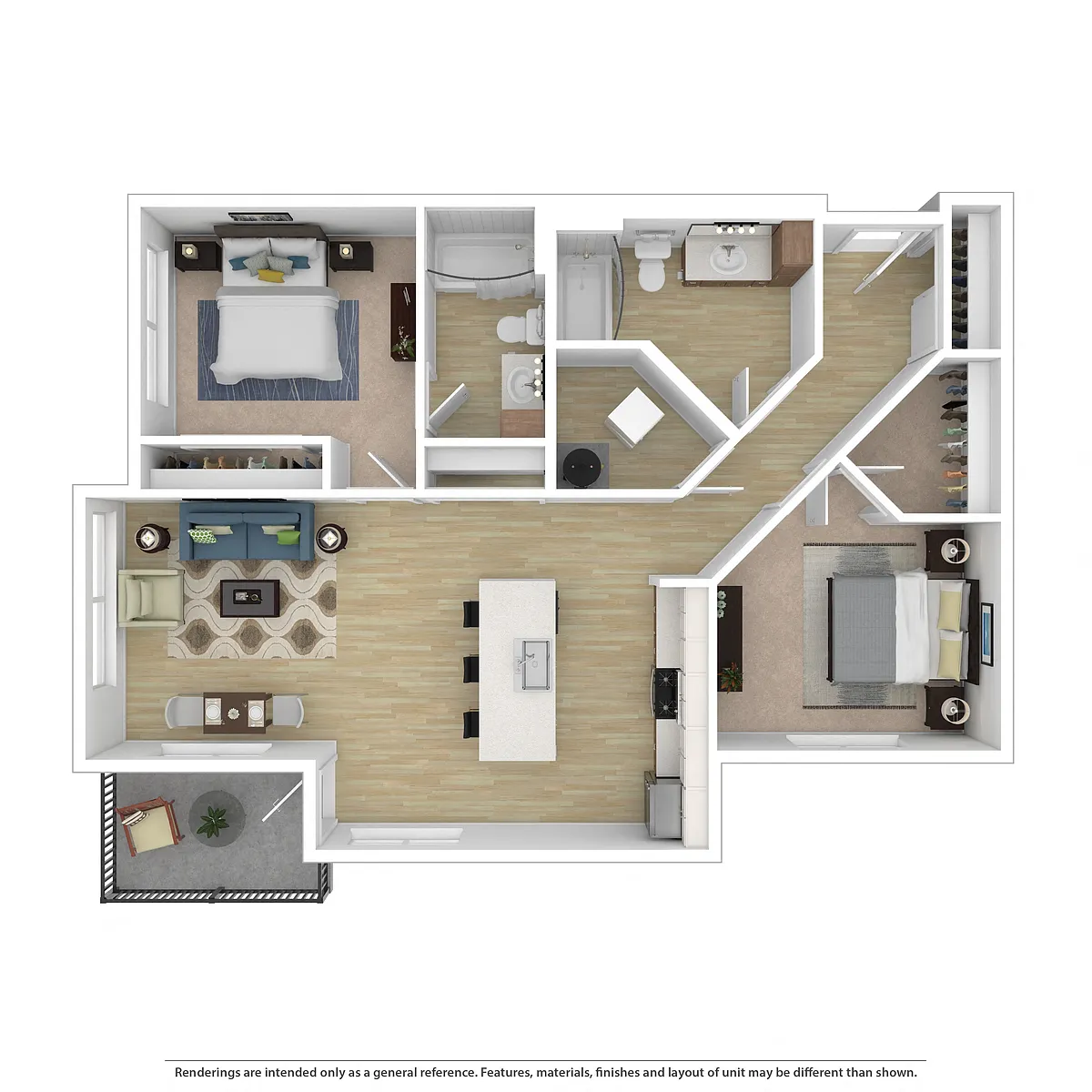 Floor plan 2B 2B Plan C