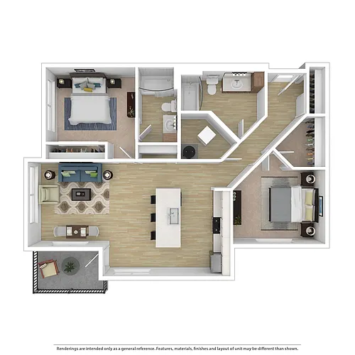 Floor plan 2B 2B Plan C