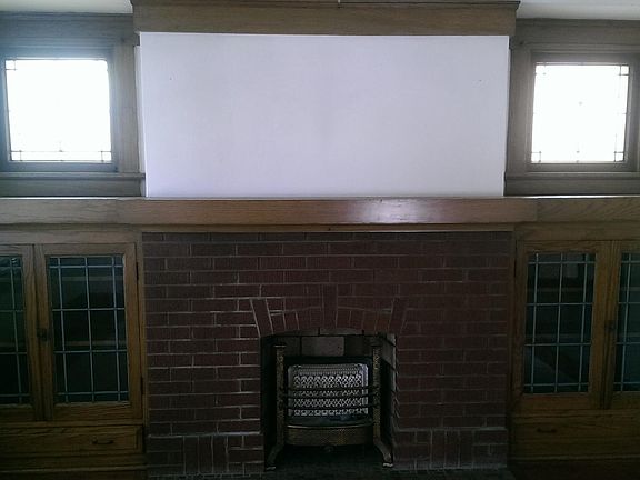 Mantle and decorative fireplace!