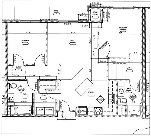 Floor plan 2 Bedroom A