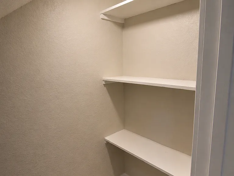 Kitchen pantry (with shelving to the left as well).
