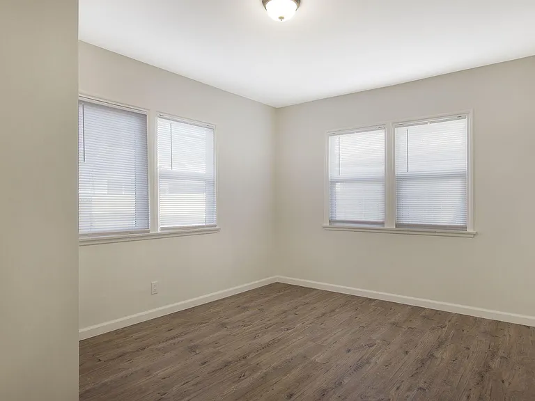 bedroom with new double pane windows