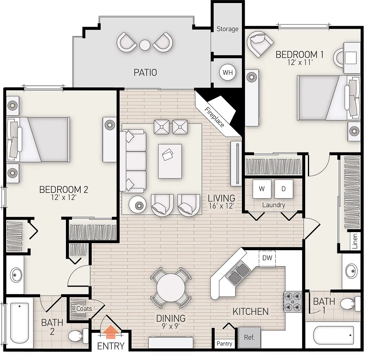 Floor plan Plan G