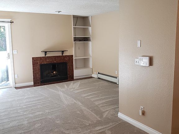 Living room with fireplace