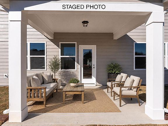 Rear Covered Patio - Virtually Staged