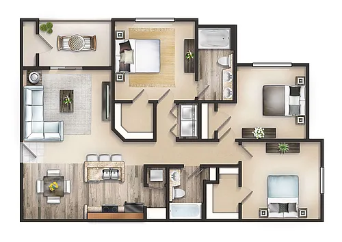 Floor plan The Clydesdale with Patio and Storage
