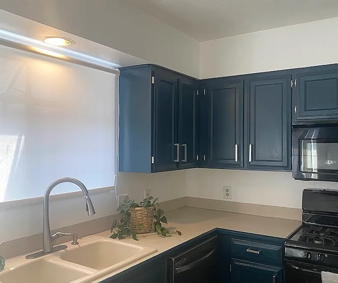 Kitchen - gas stove, dishwasher, microwave.
