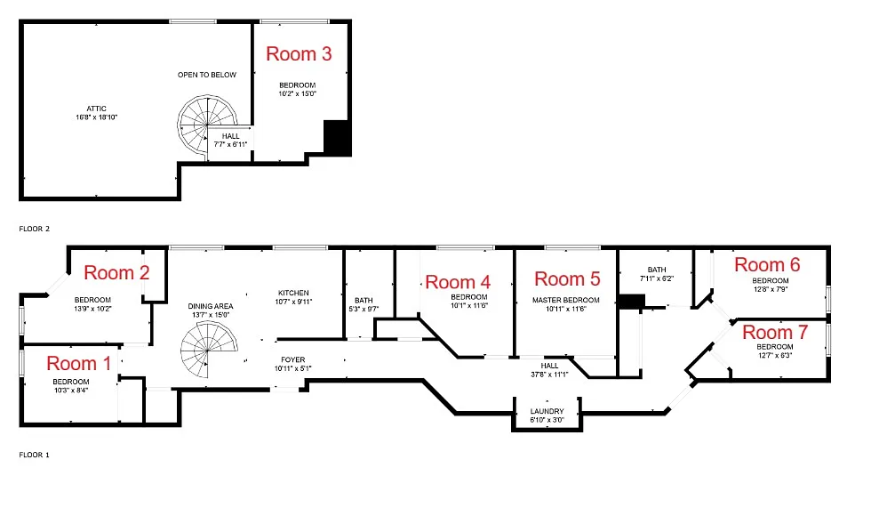 Floor plan 10777 Ashton 302 Single Room 6