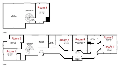 Floor plan 10777 Ashton 302 Single Room 4