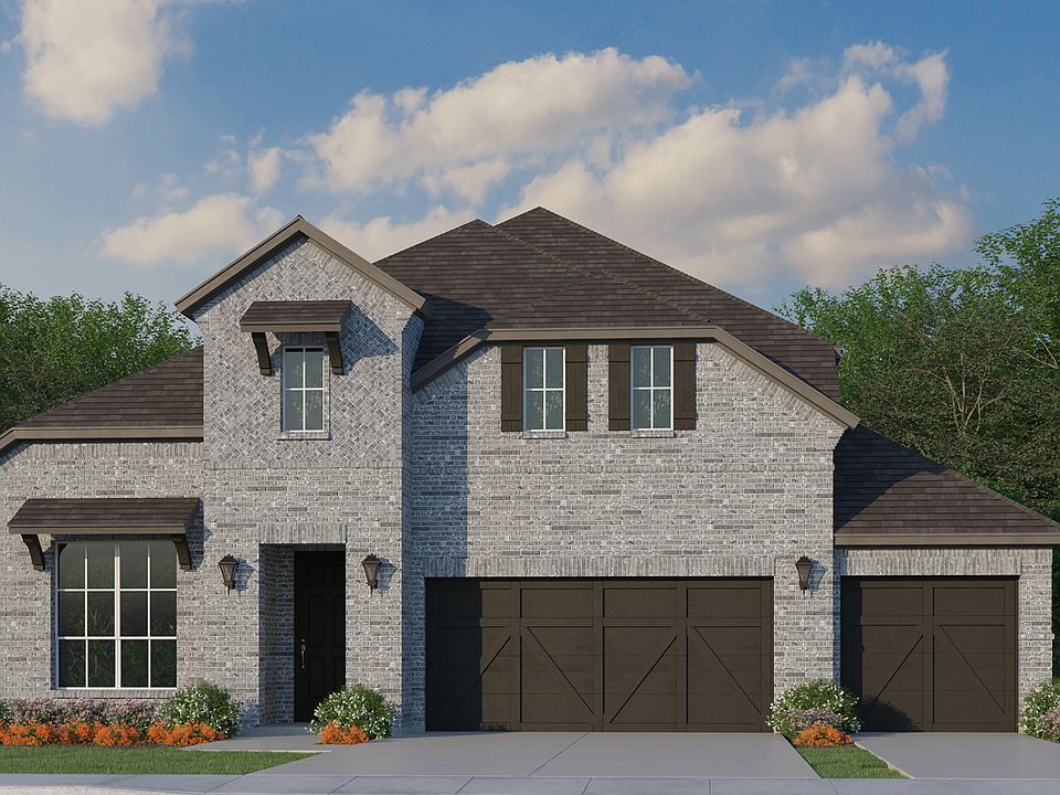 Plan 1536 Elevation B with 3rd Car Garage
