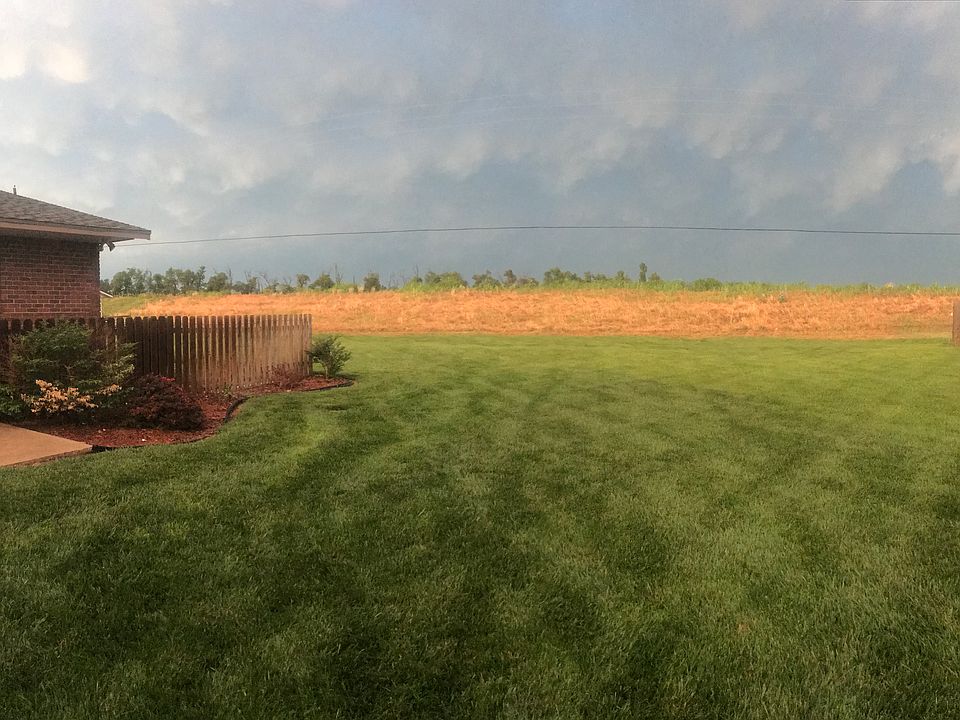 View looking behind house. 