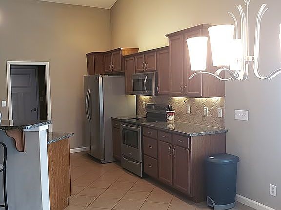 kitchen with raised bar