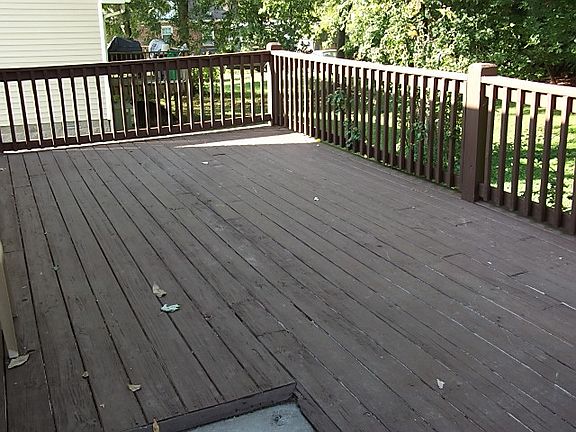 Spacious deck