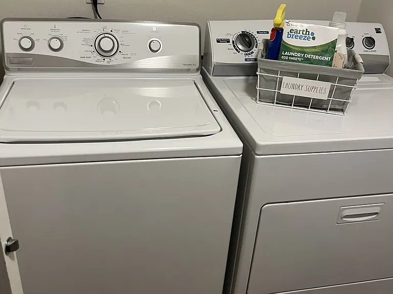 washer and dryer