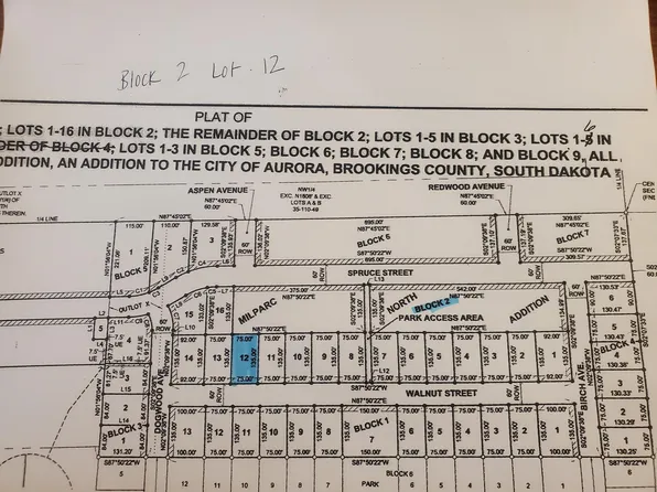 L12 B Milparc North Addition Walnut St #2, Aurora, SD 57002