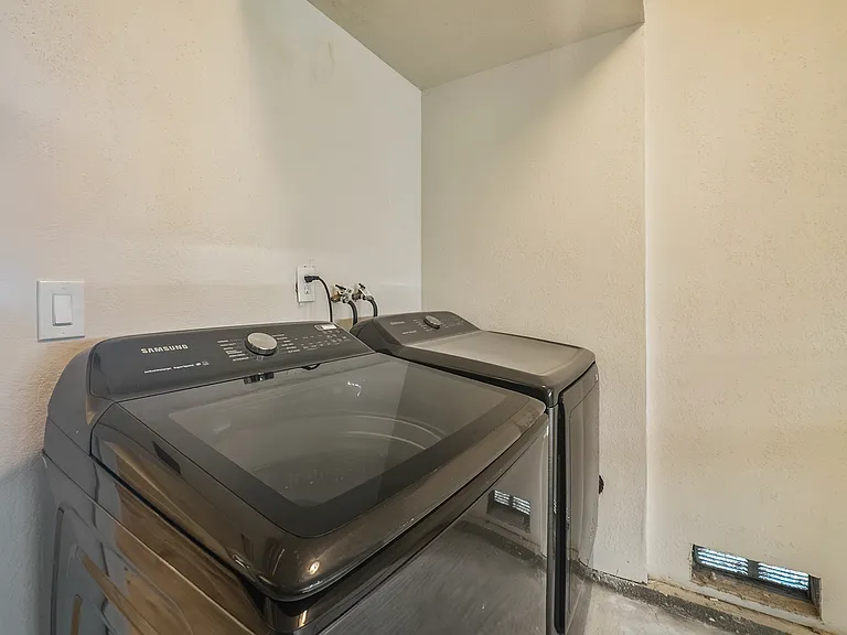 New washer and dryer in unit