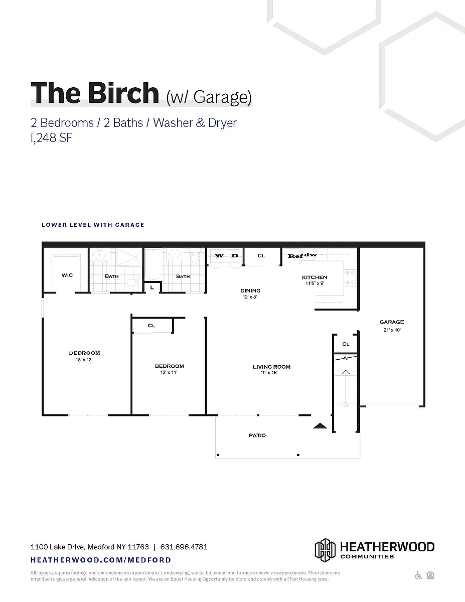 Floor plan The Birch with Garage