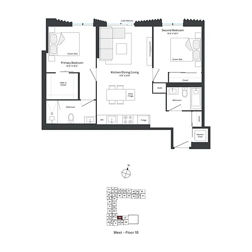 Floor plan W1006