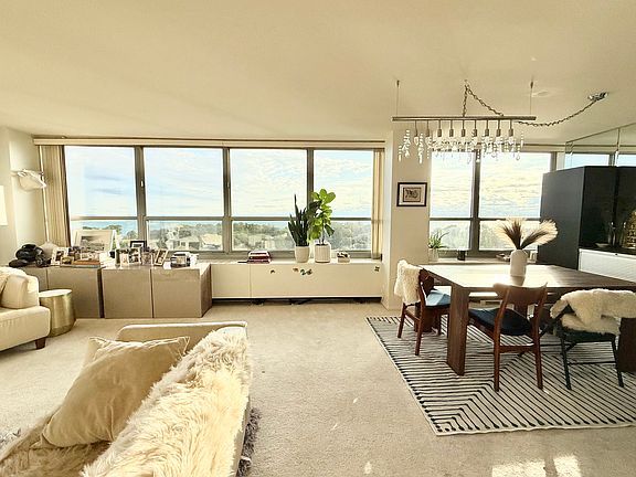 living room and dining room - amazing views