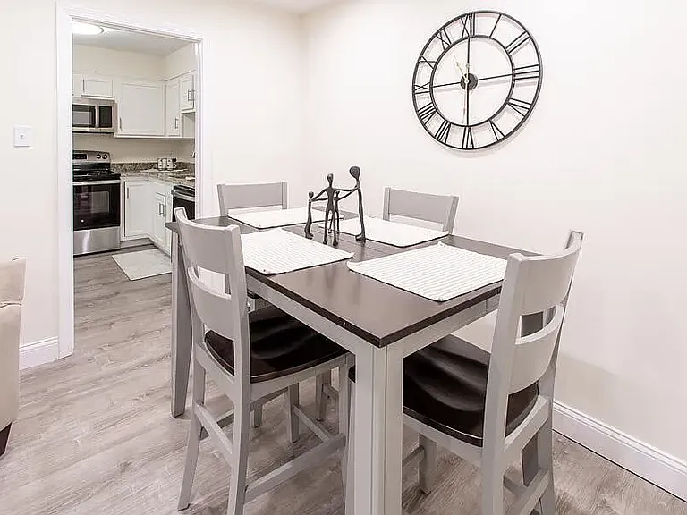DINING ROOM IN MODEL APARTMENT