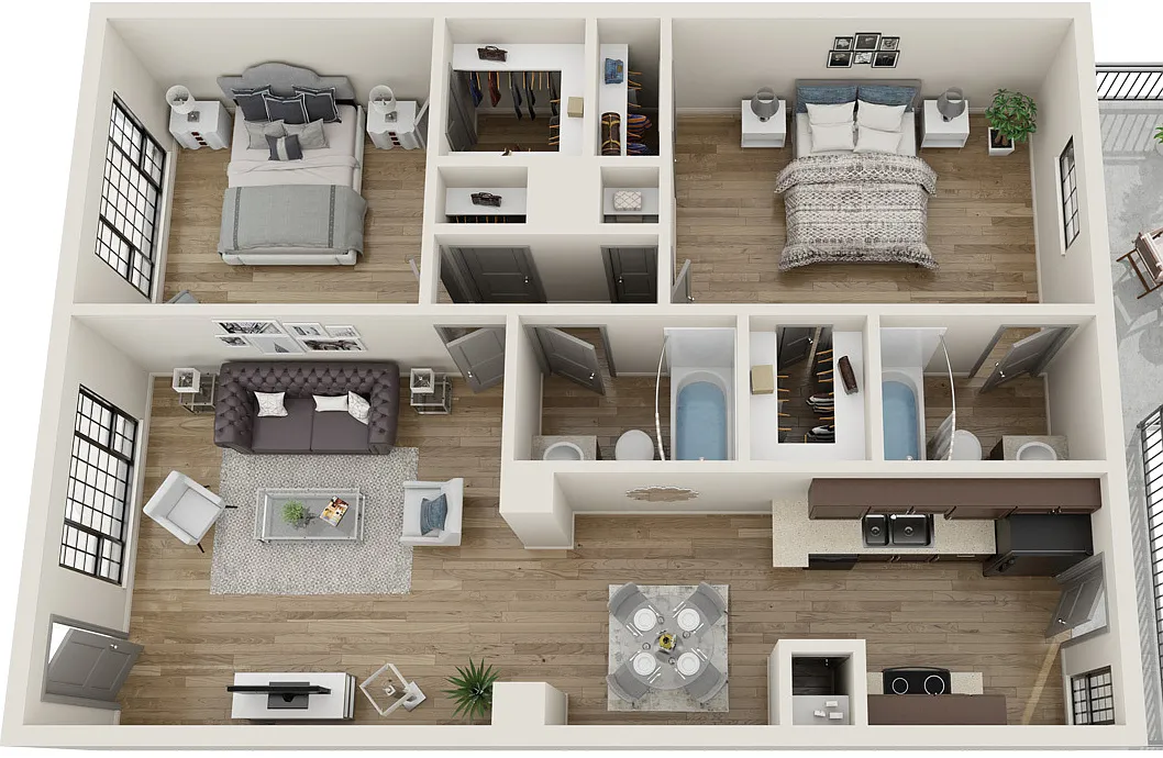 Floor plan Van Gogh