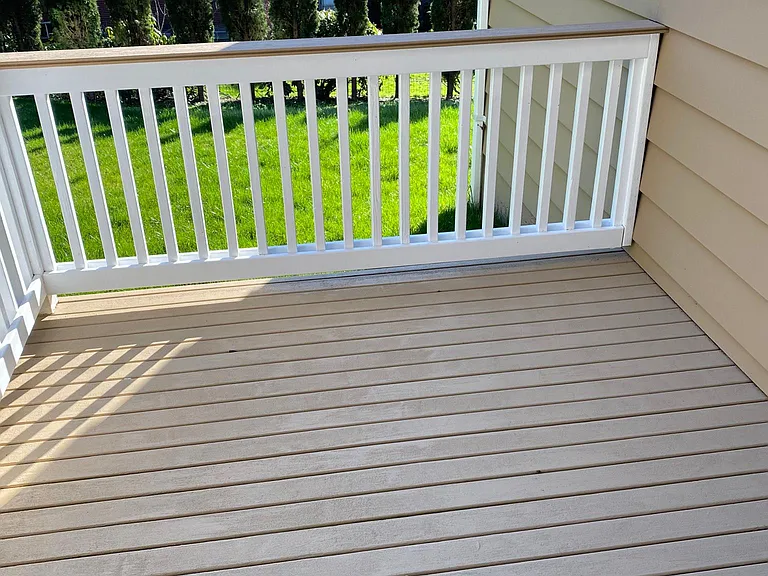 Back deck from French doors (lower level)