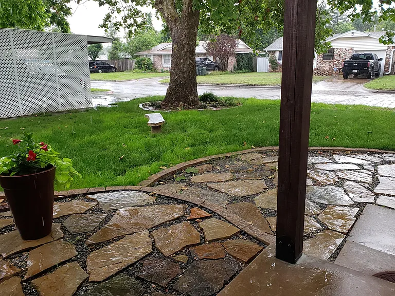 Front yard view from living room.