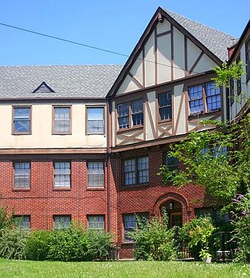 front of apartments!