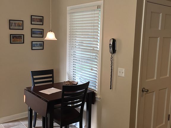 Breakfast area in kitchen.
