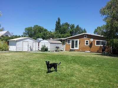 Backyard looking at home