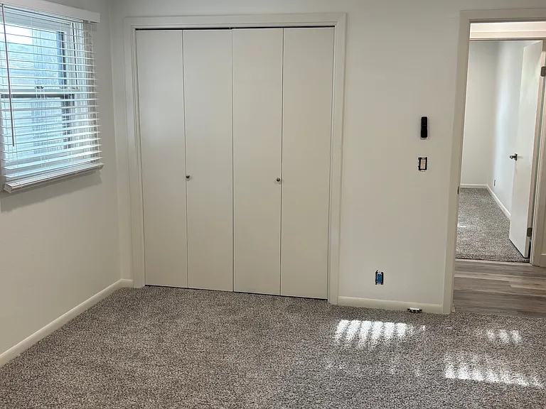 Master bedroom and closet