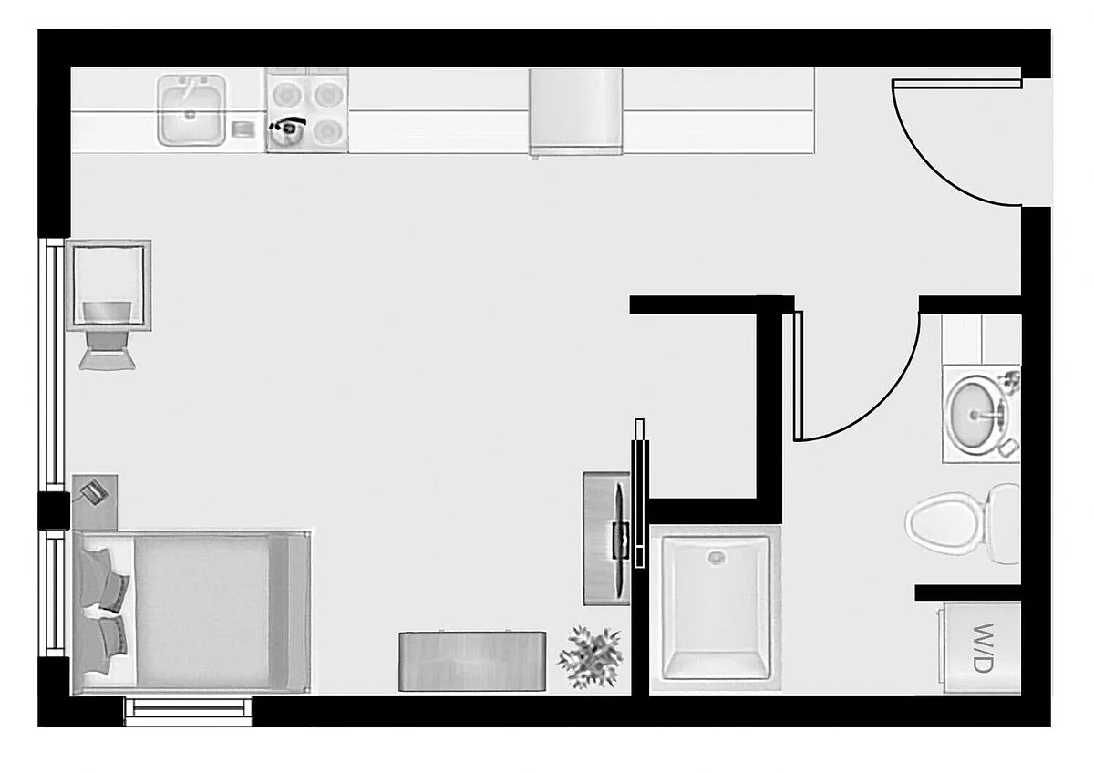 Floor plan Studio