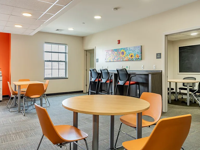 A sleek, inviting space for recreation and socializing.