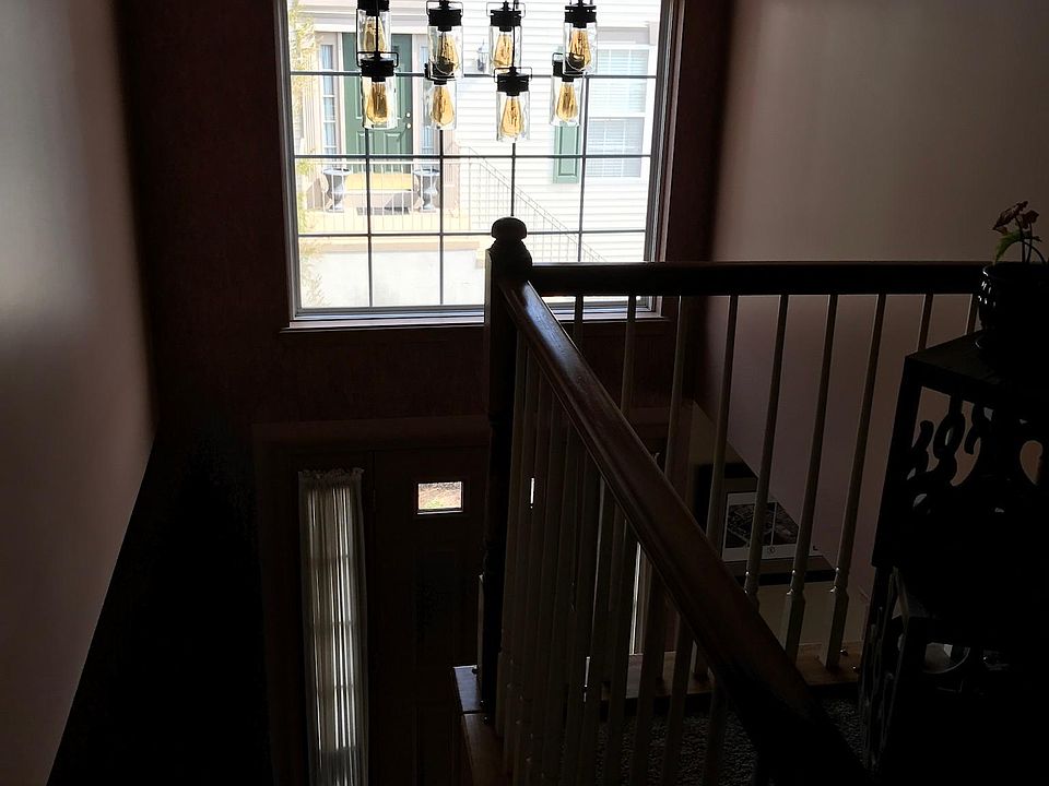 Looking down onto foyer