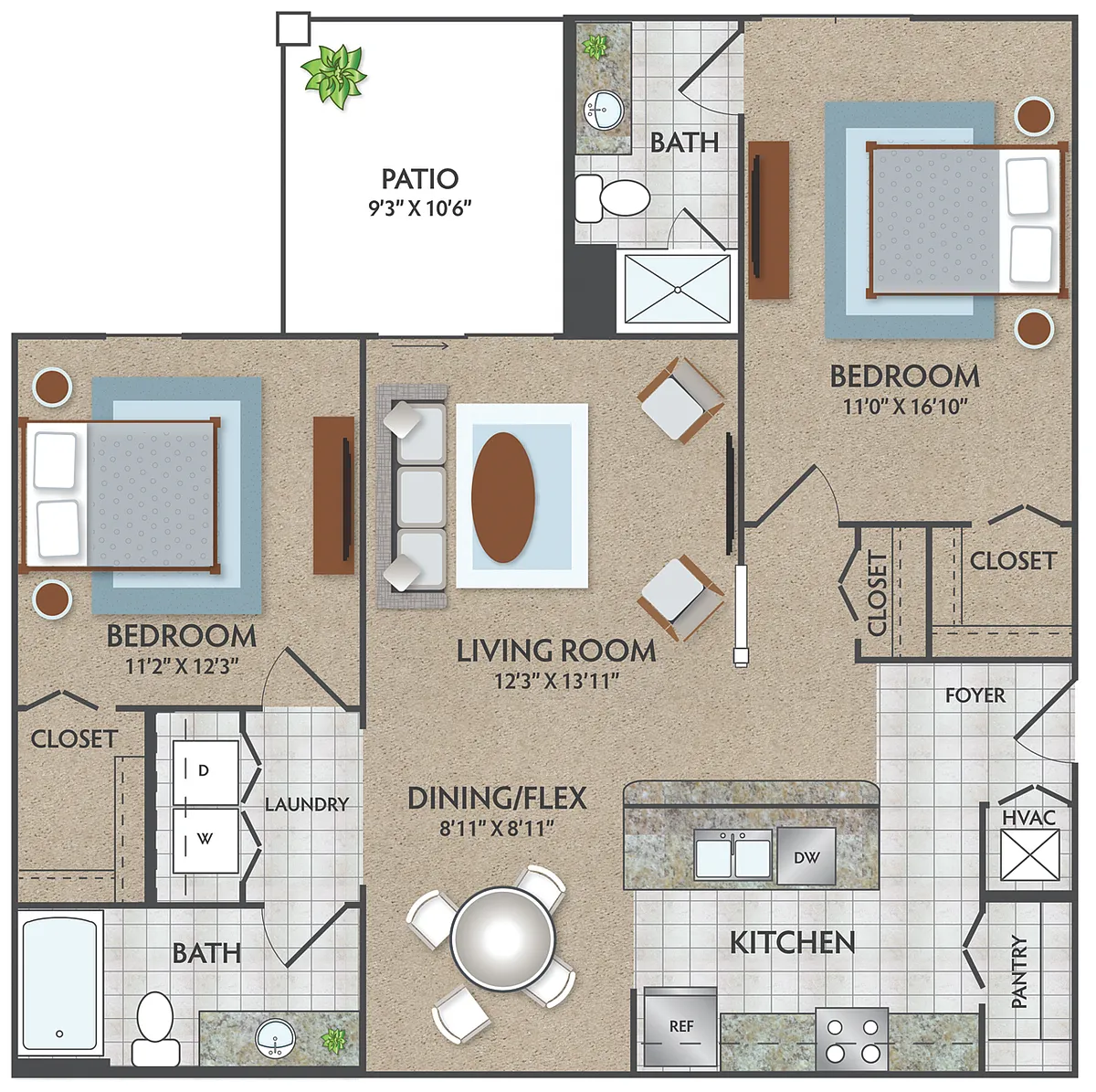 Floor plan B2