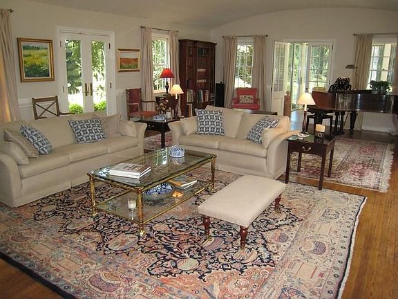 Living Room with French Doors