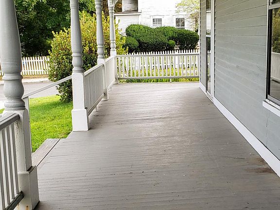 Porch leading to apartment door