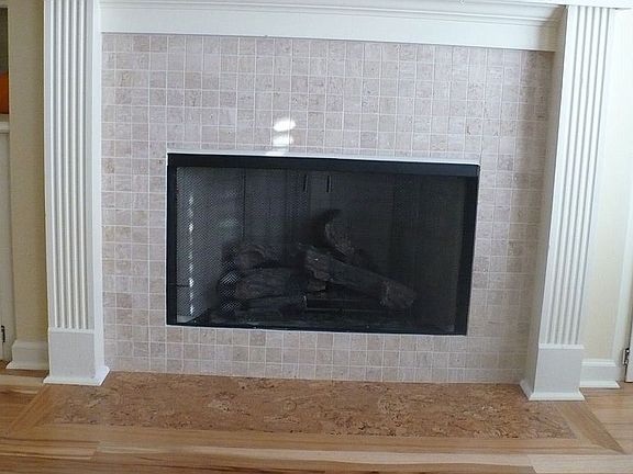fireplace in living room
