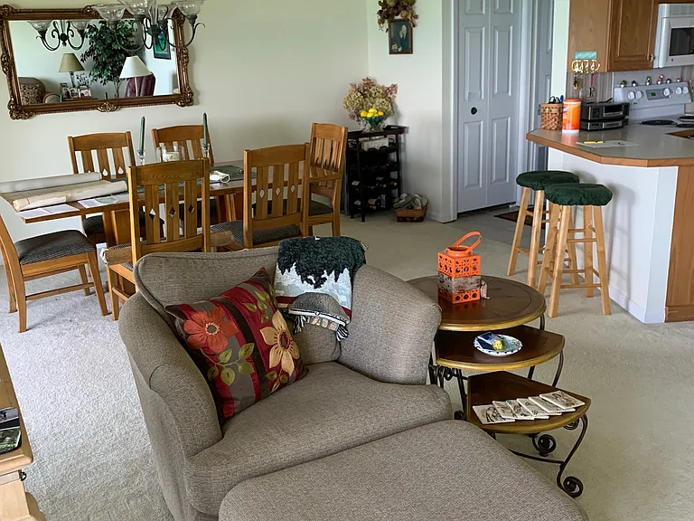 2 bar stools by kitchen bar